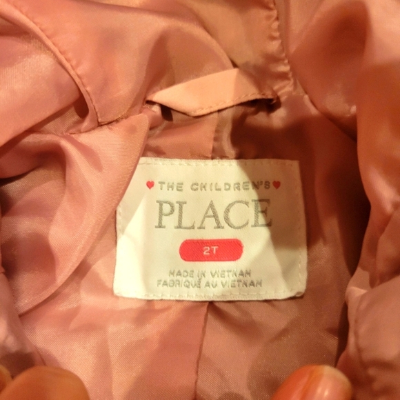 The Children's Place Toddler Puffer Coat Pink Size 2T - Picture 3 of 9